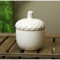 Keramik Eichel Jar Pot Mit Deckel Herbst Dekor von DecoSachet