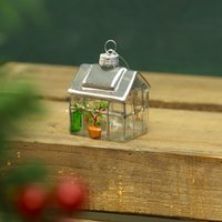 Kleine Gewächshaus Formkugel Weihnachten Weihnachtsbaum Dekoration Glas von DecoSachet
