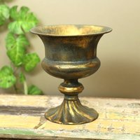 Metall Gold Hohe Urne Blumentopf Pflanzgefäß Vase Metall Gold Hohe Urne Blumentopf Pflanzgefäß Vase von DecoSachet