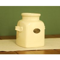 Utensilien Halter Groß Crock Küche Werkzeuge Aufbewahrungsglas Creme Keramik Utensilien Halter Groß Crock Küche Werkzeuge Aufbewahrungsglas Creme Keramik von DecoSachet