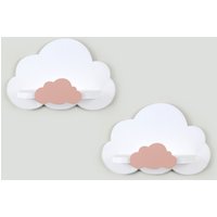 2Er Set Wolken Wandregal, Babyzimmer Schwebendes Regal Aus Holz, Dekoration, Kinderzimmer Dekor, Kinder Möbel, Wanddeko von DecoStoryDom