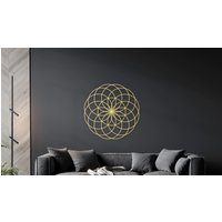 Torus Wanddeko, Meditation Hausdekor, Heilende Energie, Holzmandala, Heilige Geometrie Kunst, Yoga Dekor von DecoWoodWallArt