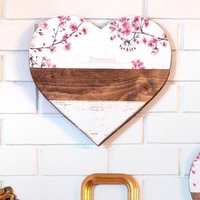 Rustikales Holzherz Zur Wanddekoration Im Wohnzimmer, Esszimmer. Herzdekor Aus Holz. Rustikaler Stil, Muttertagsgeschenk. Valentinstag-Dekoration von DecoWoodbyManuela