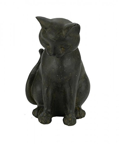 Sitzende Katze Figur Dekoration Blickfang Schwarze Katzen Kater Geschenk von Decobay.eu