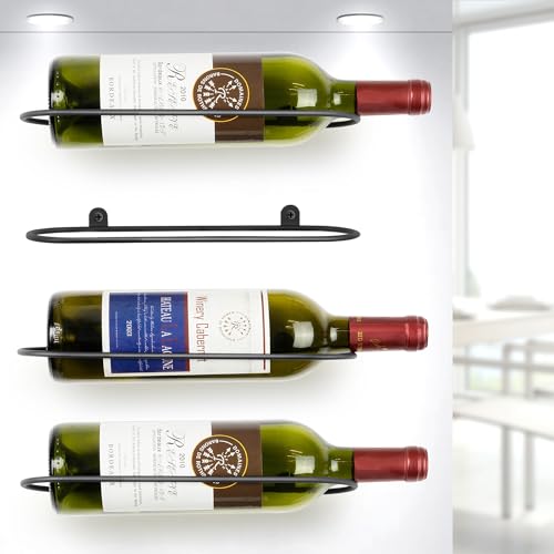 Decoeco Wandmontiertes Weinregal: Horizontaler Weinhalter mit stabiler Konstruktion – Weinregale Display für Küche, Bar, Zuhause, Esszimmer, Dekor – 4 Packungen Decoeco Wandmontiertes Weinregal: Horizontaler Weinhalter mit stabiler Konstruktion – Weinregale Display für Küche, Bar, Zuhause, Esszimmer, Dekor – 4 Packungen von Decoeco