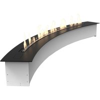 Decoflame Denver Curved e-Ribbon Fire™ Ethanol Brenner mit Fernbedienung: Schwarz von Decoflame