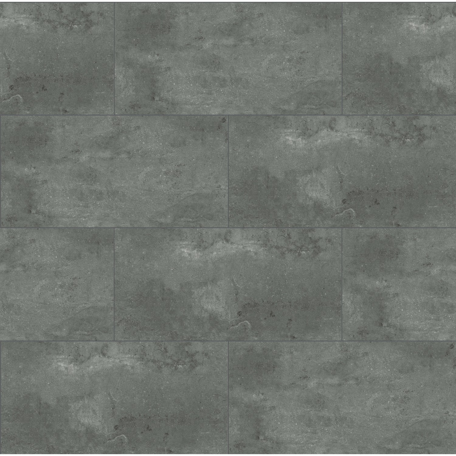 Decoflooring Klick-Vinylboden Fliese XL Grey Concrete dunkel grau von Decoflooring
