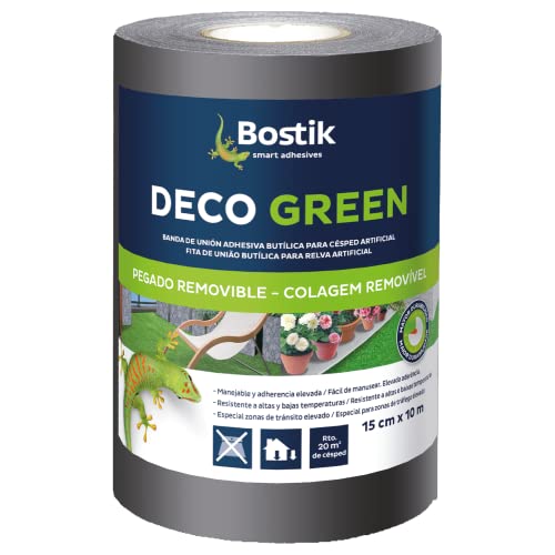 Decogreen Schwarzes Deko-Klebeband, selbstklebend, 15 cm x 10 m von BOSTIK