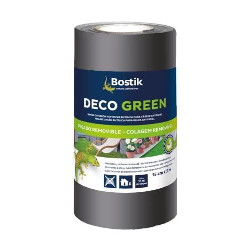 Decogreen Schwarzes Deko-Klebeband, selbstklebend, 15 cm x 5 m von BOSTIK