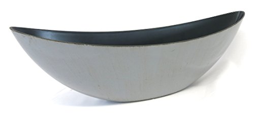 Decoline Kunststoff Blumentopf Schiff (grau/braun, XL: 55.5 x 17.5cm) von Decoline