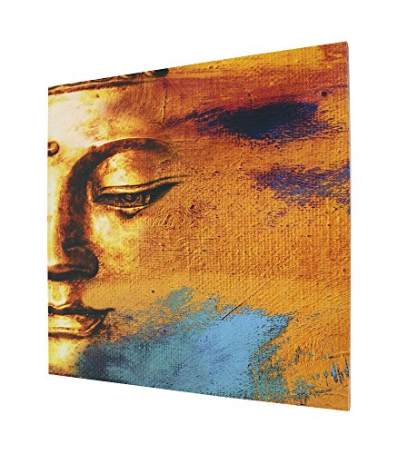 Decoline Leinwandbild auf Holzrahmen 50 x 50cm (Motiv: Buddha) von Decoline