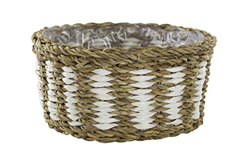 DECOLINE Seegras-Korb mit Einsatz (E) zweifarbig 1 Stück - M von DECOLINE