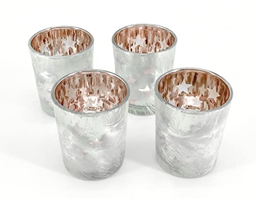 Decoline Teelicht-Halter 4 Stück aus Glas Kupfer von Decoline