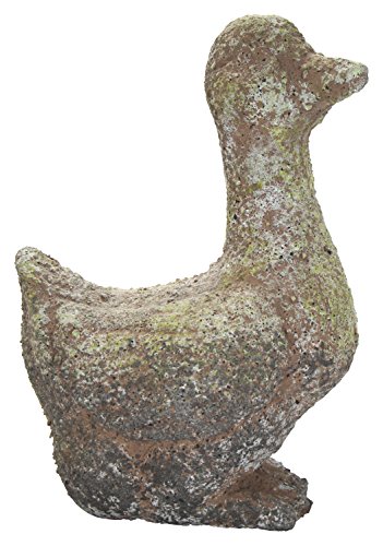Deko-Figur Ente in Steinoptik grün-grau - 33cm hoch von Decoline