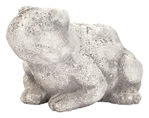 Deko-Figur Frosch XL in Steinoptik weiß-grau - 25cm hoch von Decoline