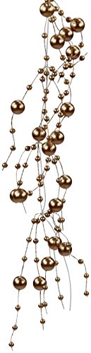 Deko Perlenkette 60cm Bronze von Decoline