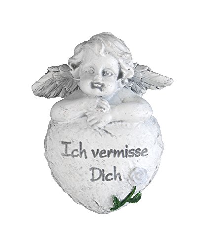 Decoline Grabschmuck Engel und Herz mit Inschrift 10cm von Decoline