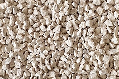 Deko-Steine für den Garten, Farbe: Beige, Größe 9/13 mm. (Sack 20 kg) (Beige) von Decomadeinitaly