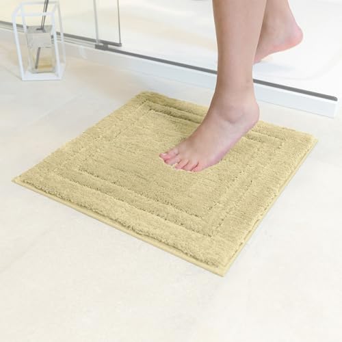 Decomira Badematte rutschfest | Als Badteppich Set kombinierbar | WC-Teppich Badezimmer-Teppich Bad-Vorleger waschbar | Duschvorleger waschbar Bad-Garnitur | Beige - 45x45 cm Decomira Badematte rutschfest | Als Badteppich Set kombinierbar | WC-Teppich Badezimmer-Teppich Bad-Vorleger waschbar | Duschvorleger waschbar Bad-Garnitur | Beige - 45x45 cm von Decomira