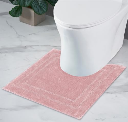 Decomira Badematte rutschfest WC Vorleger mit Ausschnitt | Als Badteppich Set kombinierbar | WC-Teppich Badezimmer-Teppich Bad-Vorleger waschbar | Für freistehende Toiletten | Rosa - 45x45 cm Decomira Badematte rutschfest WC Vorleger mit Ausschnitt | Als Badteppich Set kombinierbar | WC-Teppich Badezimmer-Teppich Bad-Vorleger waschbar | Für freistehende Toiletten | Rosa - 45x45 cm von Decomira
