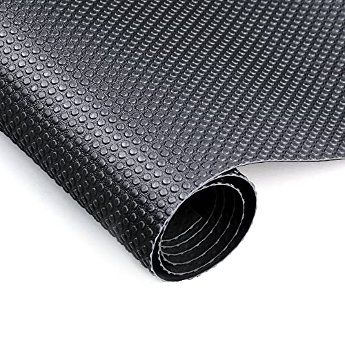 Decomira Schubladenmatte zuschneidbar 50x1000 cm | Abwaschbare Schrank-Folie oder Anti-Rutsch-Matte Schubladen, Kühlschrank oder Regal | Als Unterlage für Küche oder Organizer | Schwarz von Decomira