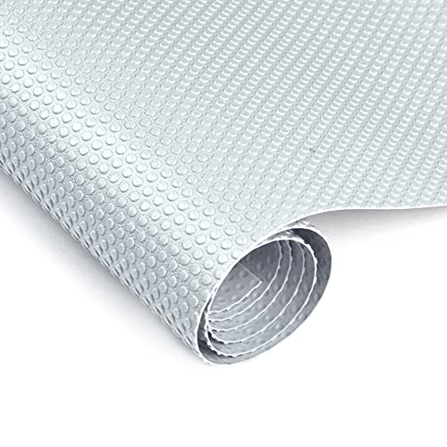 Decomira Schubladenmatte zuschneidbar 50x150 cm | Abwaschbare Schrank-Folie oder Anti-Rutsch-Matte Schubladen, Kühlschrank oder Regal | Als Unterlage für Küche oder Organizer | Grau von Decomira