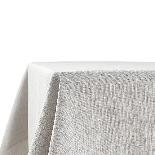 Decomira Tischdecke wasserabweisend Leinen-Optik | Fleckschutz, abwaschbar | Garten-Tischdecke Outdoor, Tischtuch Esstisch | Grau - 130x280 cm Decomira Tischdecke wasserabweisend Leinen-Optik | Fleckschutz, abwaschbar | Garten-Tischdecke Outdoor, Tischtuch Esstisch | Grau - 130x280 cm von Decomira
