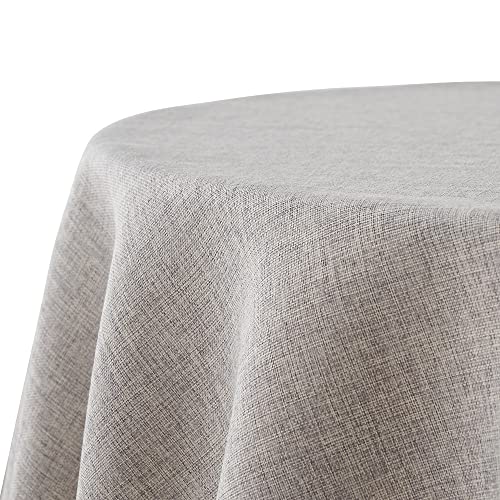 Decomira Tischdecke wasserabweisend Leinen-Optik - Fleckschutz, abwaschbar - Garten-Tischdecke Outdoor, Tischtuch Esstisch - Grau - 140 cm Rund Decomira Tischdecke wasserabweisend Leinen-Optik - Fleckschutz, abwaschbar - Garten-Tischdecke Outdoor, Tischtuch Esstisch - Grau - 140 cm Rund von Decomira
