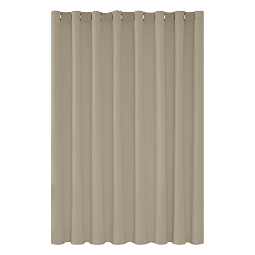 Deconovo Blickdichte Vorhang mit Ösen Dekorationsstil Kinderzimmer Gardinen Dicke Thermovorhang Kälteschutz Thermogardine Hitzeschutz, 214x254 cm(HöhexBreite), Beige, 1 Stück von Deconovo