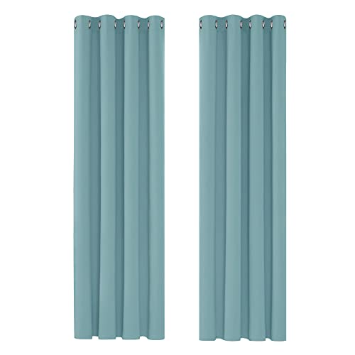 Deconovo Verdunkelungsgardinen mit Kälteschutz Vorhang Blickdicht Kälteschutzvorhang Blickdicht, 160x132cm(HöhexBreite), Himmelblau, 2er Set Deconovo Verdunkelungsgardinen mit Kälteschutz Vorhang Blickdicht Kälteschutzvorhang Blickdicht, 160x132cm(HöhexBreite), Himmelblau, 2er Set von Deconovo