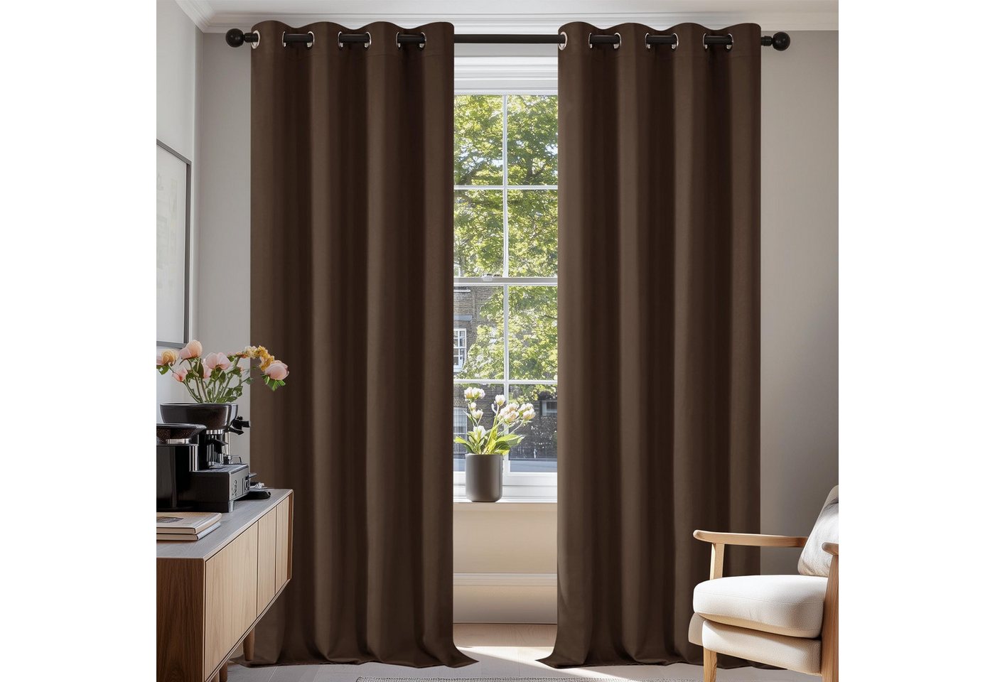 Deconovo Verdunkelungsvorhang Gardinen mit Ösen Blickdichte Vorhang Kälteschutz Schlafzimmer 2er Set, Blackout Curtain einfarbig Thermo Vorhang Verdunkelung Wärmeisolierend Deconovo Verdunkelungsvorhang Gardinen mit Ösen Blickdichte Vorhang Kälteschutz Schlafzimmer 2er Set, Blackout Curtain einfarbig Thermo Vorhang Verdunkelung Wärmeisolierend von Deconovo