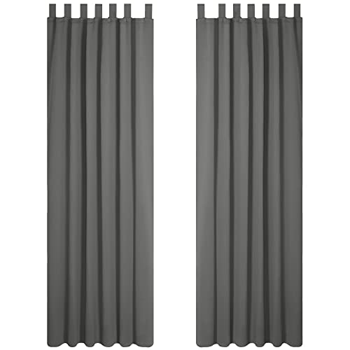Deconovo Vorhang Blickdicht Schlaufen Thermovorhang Verdunkelung Gardine Wohnzimmer Kälteschutz, 245x140 cm(HöhexBreite), Hellgrau, 2er Set Deconovo Vorhang Blickdicht Schlaufen Thermovorhang Verdunkelung Gardine Wohnzimmer Kälteschutz, 245x140 cm(HöhexBreite), Hellgrau, 2er Set von Deconovo