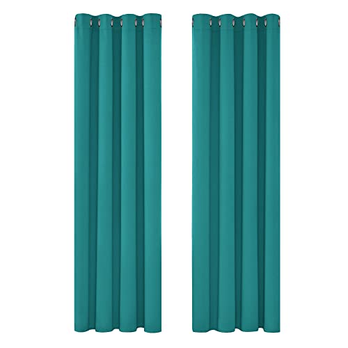 Deconovo Vorhang Blickdicht Verdunkelungsvorhang Kälteschutzvorhang Blickdicht, 229x117cm(HöhexBreite), Türkis, 2er Set Deconovo Vorhang Blickdicht Verdunkelungsvorhang Kälteschutzvorhang Blickdicht, 229x117cm(HöhexBreite), Türkis, 2er Set von Deconovo