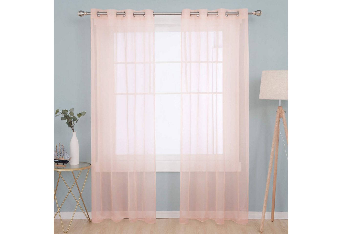 Deconovo Vorhang Transparent Voile Gardinen mit Ösen Wohnzimer Ösenvorhang 2er Set, Luftig Modern Store Dekoschals Schlafzimmer einfarbig pflegeleicht Deconovo Vorhang Transparent Voile Gardinen mit Ösen Wohnzimer Ösenvorhang 2er Set, Luftig Modern Store Dekoschals Schlafzimmer einfarbig pflegeleicht von Deconovo