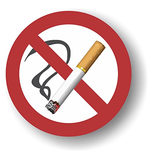 Aufkleber Rauchverbot – Zigarette verboten – nicht rauchen – 6 Stück. von Decooo.be