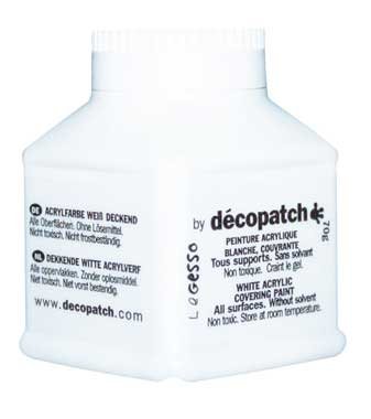 Acrylfarbe deckend 70g weiss von Decopatch