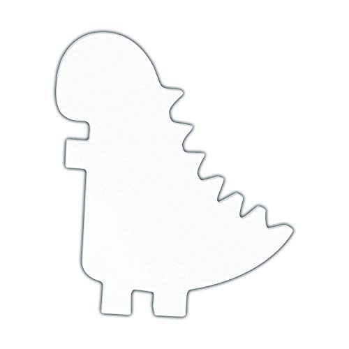 Décopatch AC446O Dinosaurier Silhouette M aus Pappmaché, 2,5 x 17,5 x 20,5 cm, zum Verzieren, perfekt für Ihre Wohndeko, weiß von Decopatch