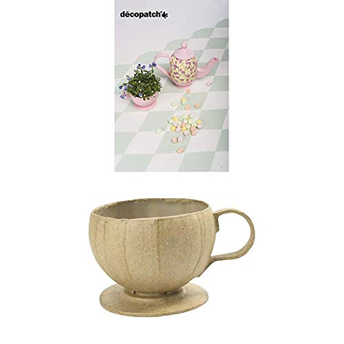 Décopatch AC796C Teekanne Alice in Wunderland + AC799C Tasse Alice in Wunderland von Decopatch