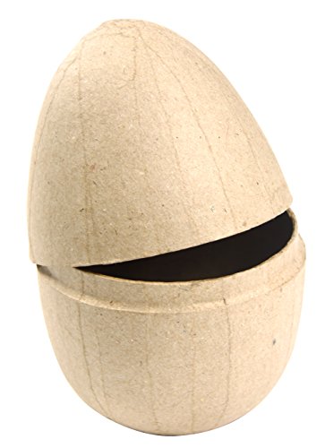 Decopatch BT018O – Eier / Box mit Eierform M aus Pappmaché, 9 x 9 x 13 cm, zum Verzieren, perfekt für Ihre Wohndeko, Kartonbraun Decopatch BT018O – Eier / Box mit Eierform M aus Pappmaché, 9 x 9 x 13 cm, zum Verzieren, perfekt für Ihre Wohndeko, Kartonbraun von Decopatch