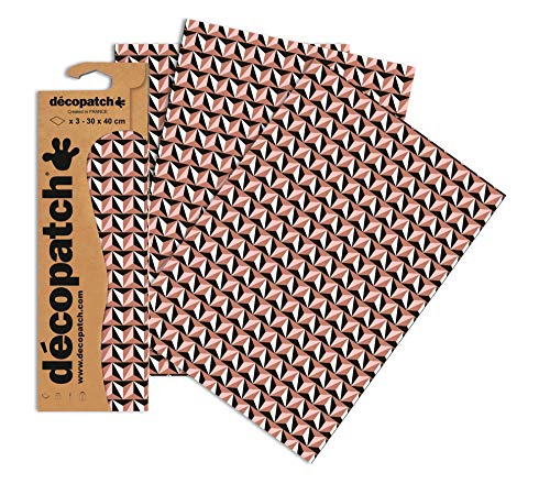 Décopatch C700O - Blisterpackung mit 3 gleichen Bögen, No. 700, 30x40cm, 1 Pack von Decopatch