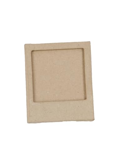 Décopatch CD011Opack - Packung 5 Träger zum Verzieren, aus Pappmaché, Bilderrahmen - Rahmen - Magnetrahmen, magnetisch und zum Personalisieren, 1x7,5x9cm, Kraftbraun, 1 Pack von décopatch