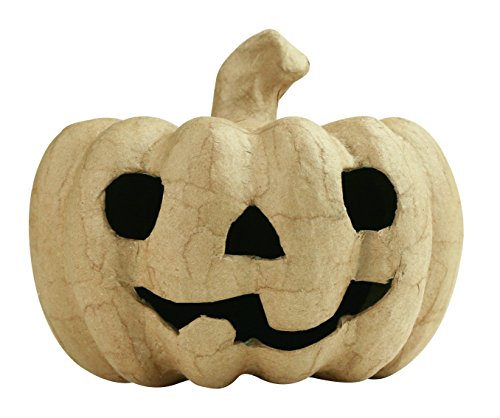 Decopatch Décopatch SA179O Träger S aus Pappmaché, Kürbis, 11 x 11 x 12 cm, zum Verzieren, perfekt für Halloween, Kartonbraun von décopatch