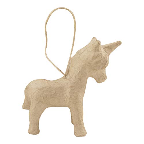 Décopatch NO035C - Figur aus Pappmaché, Einhorn zum Aufhängen, 1 Stück von Decopatch