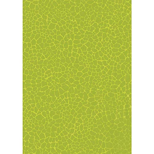 Décopatch Papier No. 531 Packung mit 20 Blätter (395 x 298 mm, ideal für Ihre Papmachés) grün, girafemuster von décopatch