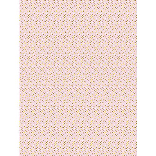 Décopatch Papier No. 782 Packung mit 20 Blätter (395 x 298 mm, ideal für Ihre Papmachés) rosa gold, punkte von Decopatch
