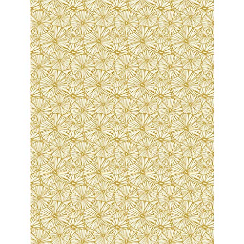 Décopatch Papier No. 790 Packung mit 20 Blätter (395 x 298 mm, ideal für Ihre Papmachés) goldene lotus blätter von Decopatch