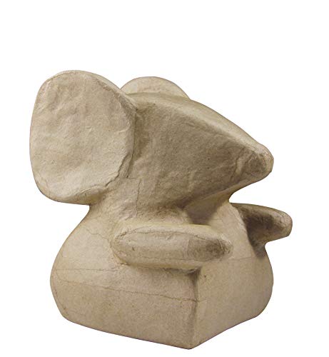 Décopatch SA156O - Figur aus Pappmaché, Totemtier Maus, 13,5cm, Format S, zum Bekleben, 1 Stück von Decopatch