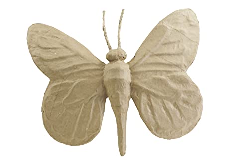 Décopatch SA183O Träger S aus Pappmaché, Schmetterling, 22 x 25 x 4 cm, zum Verzieren, Kartonbraun Décopatch SA183O Träger S aus Pappmaché, Schmetterling, 22 x 25 x 4 cm, zum Verzieren, Kartonbraun von Décopatch