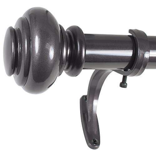 Decopolitan 2,5 cm Urne Einzelfensterbehandlungsstab-Set, 45,7 bis 91,4 cm, Bronze von Decopolitan