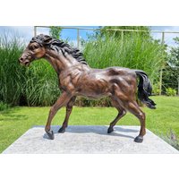 Bronzepferd - Pferd Im Trab Gartenskulpturen Aus Bronze von Decopunch